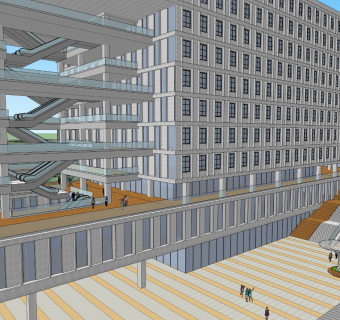 现代高层办公楼